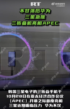 三星急推三折叠机亮相APEC:新机售价或达400万韩元 - php中文网