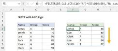Excel FILTER函数使用乘号连接多个条件实现AND筛选的截图