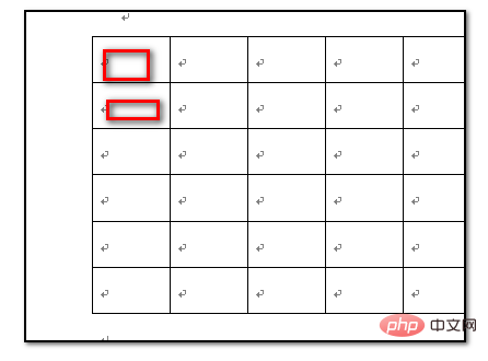 How to clear content in word table