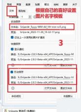 Snipaste Windows 首选项输出页高亮输出标签和保存路径区域