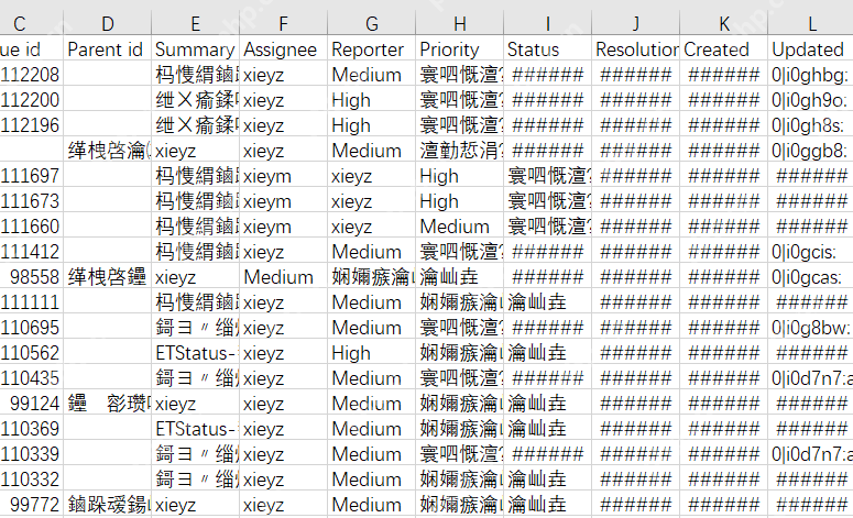 Excel打开CSV文件后中文内容显示为乱码