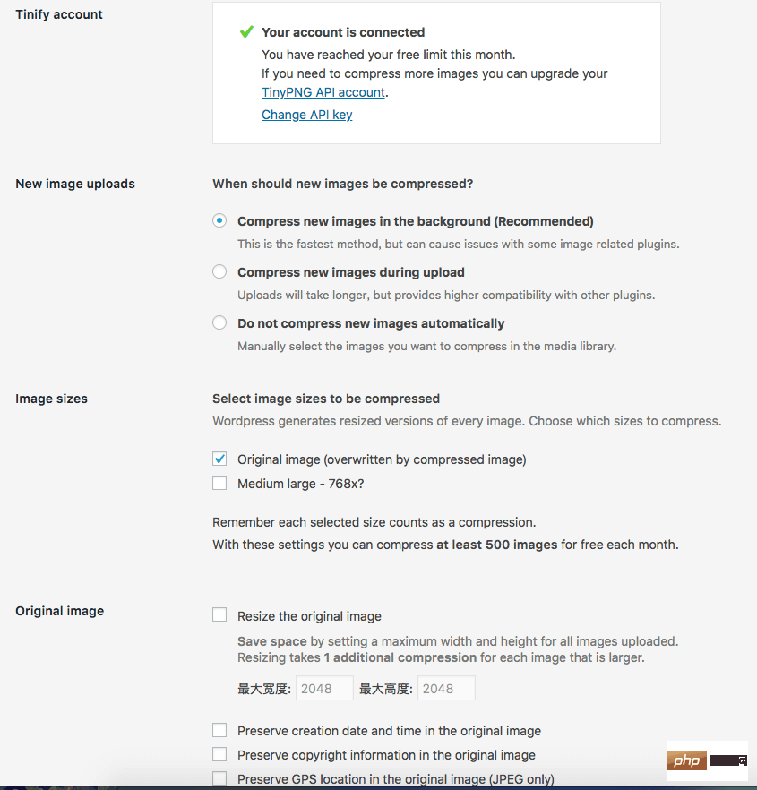 How to compress images in wordpress