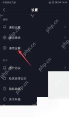 抖音极速版怎么关闭消息推送：进入通知设置
