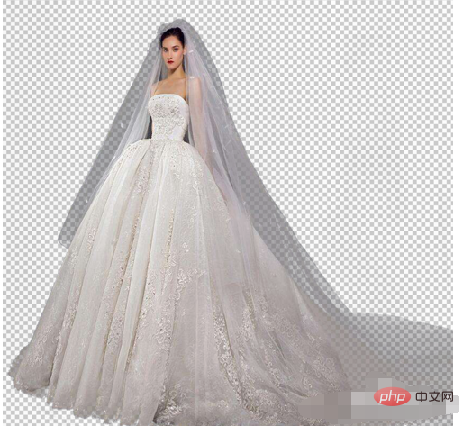 How to use channels to cut out wedding dresses in PS