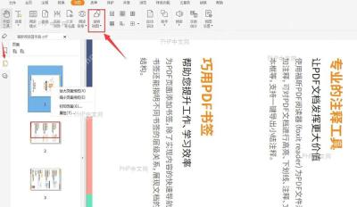 PDF阅读器主窗口，文档已打开，工具栏清晰可见