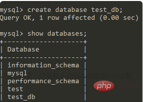 How to create a database in mysql?