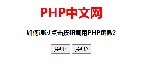 PHP学习_实例演示怎么在单击按钮时调用PHP函数