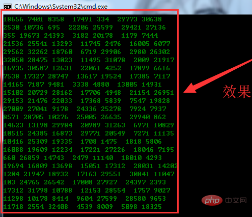 What is the computer cmd code rain command?