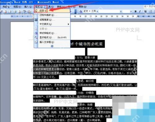 Word 开始选项卡段落分组右下角的小箭头入口