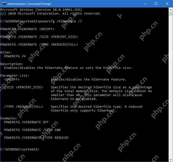win10怎么调整休眠文件大小_win10休眠文件空间配置指南 - php中文网