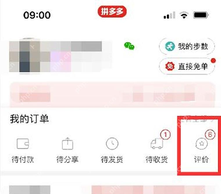 拼多多个人中心评价入口_拼多多怎么查看自己的评价_拼多多已发布评价查询指南 - php中文网