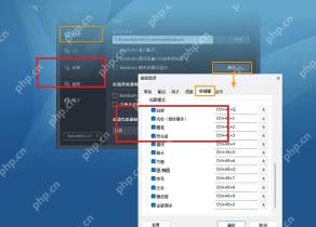 Bandicam Windows 屏幕画笔快捷键设置页红框标出打开关闭和箭头工具快捷键