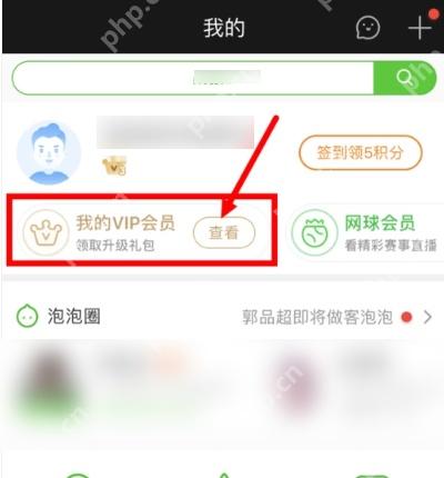 爱奇艺我的页面标出我的VIP会员查看入口,证明进入会员资产的步骤