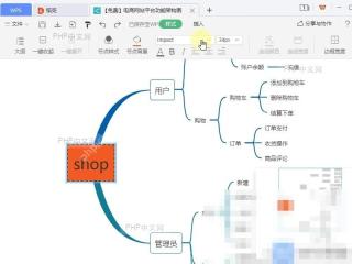WPS如何修改思维导图中内容的字体? 点击样式字体