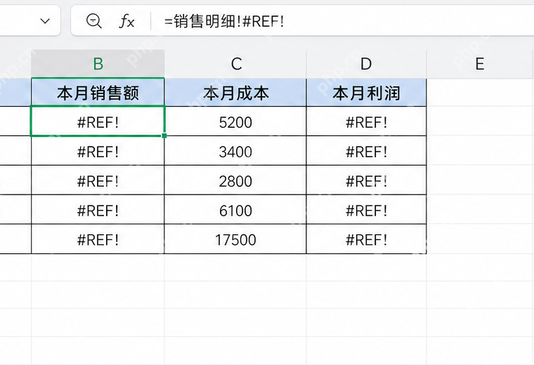 WPS表格里逐条检查REF报错单元格细节
