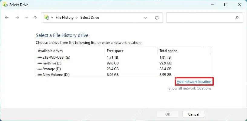 win11文件历史记录启用不了怎么办_win11历史备份无法开启排查 - php中文网