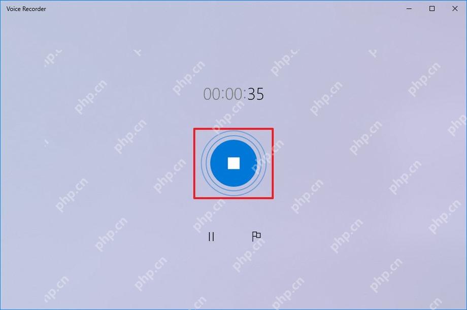 Win10 Voice Recorder 录音过程中点击停止按钮自动保存录音