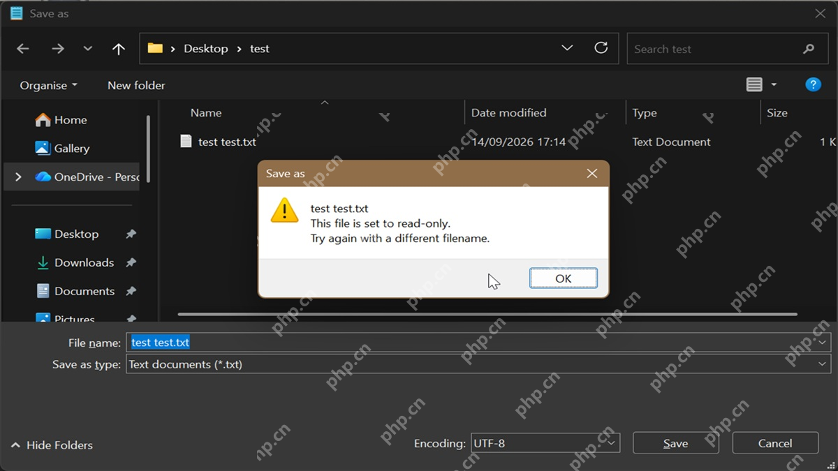 win11文件只读属性改不了怎么办_win11文件只读状态修改检查 - php中文网