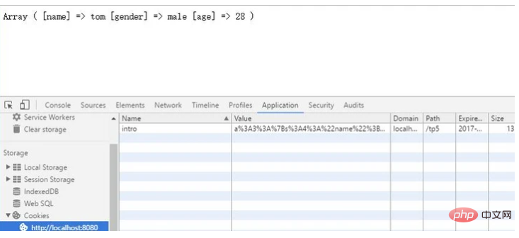 PHPでCookie配列を設定する方法