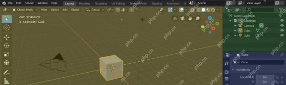 Blender怎么恢复默认工作区布局
