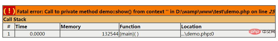 Der Unterschied zwischen öffentlich, privat und geschützt in PHP