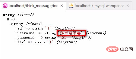 thinkphpでの中国語の文字化けの解決策は何ですか?