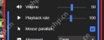 Wallpaper Engine Properties 面板显示 Playback rate 播放速度滑块
