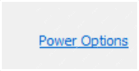 ParkControl 主窗口底部 Power Options 链接。