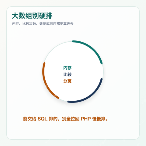 PHP 大数组排序性能和分页