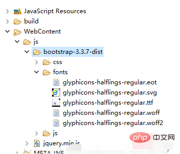 How to solve the problem of bootstrap icon not displaying