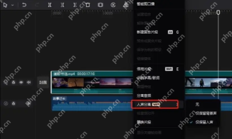 剪映专业版右键菜单里出现人声分离入口