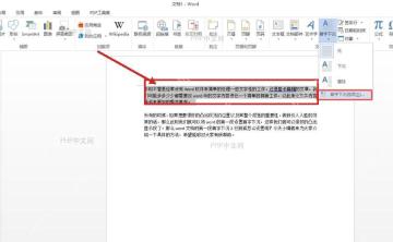 Word 文档中选中段落开头第一个文字
