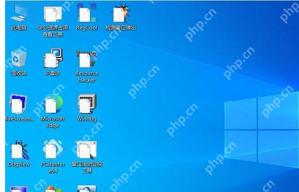 Windows 桌面上多枚快捷方式图标显示为空白白块