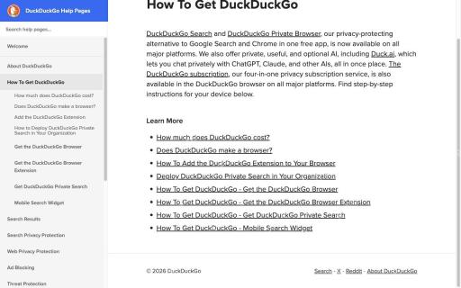 查看官方获取方式对应的DuckDuckGo真实界面