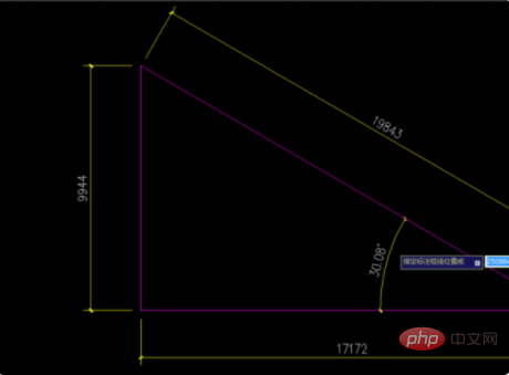 CAD で角度をマークする方法