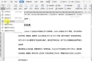 WPS如何在文档中插入奇数分节符?设置效果