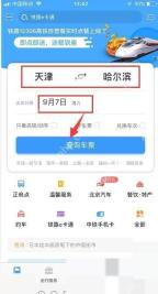 12306查询车票后先进入车次列表选择自己的车次