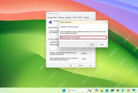 win11还原点在哪里设置_win11系统还原点配置入口 - php中文网