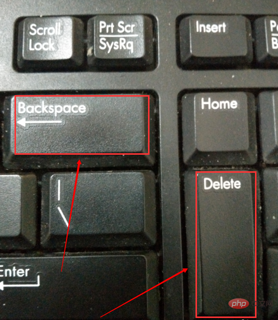 delete和backspace删除键的区别是什么?