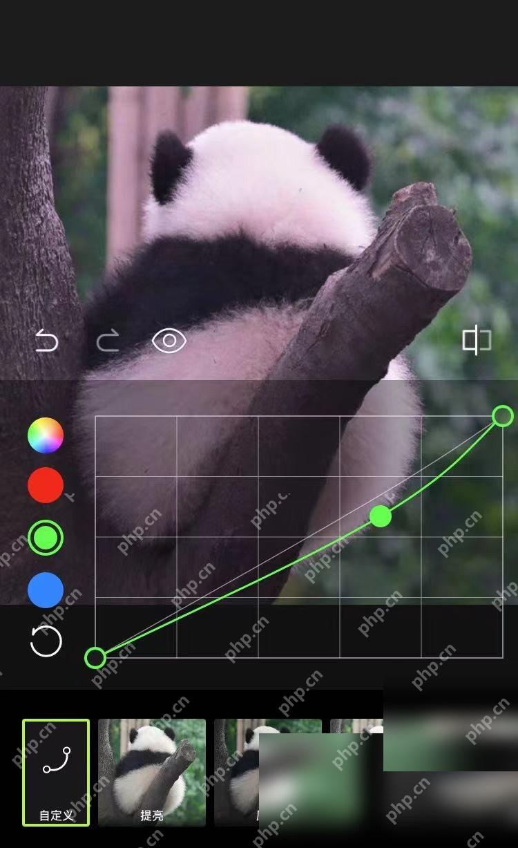 醒图曲线调色面板