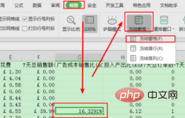 Comment utiliser la fonction Geler le volet dans wps