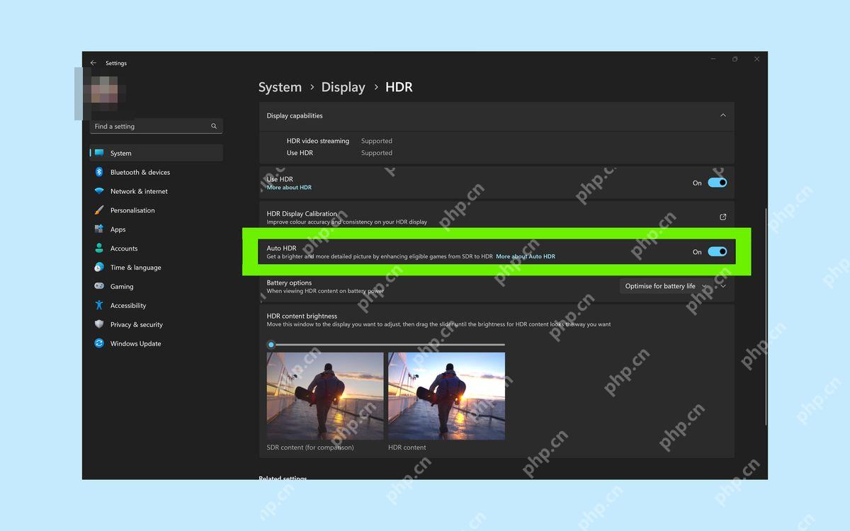 win11开启HDR的快捷键是什么_win11HDR快捷键使用方法 - php中文网
