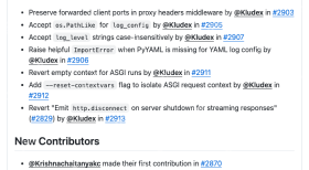 Uvicorn 0.45.0 发布记录列出 reset-contextvars 选项