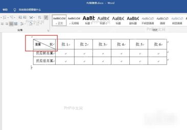 Word斜线表头两端文字位置
