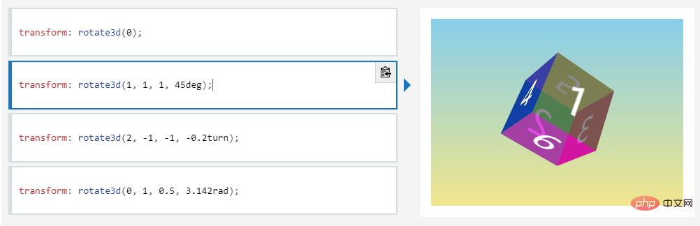 css3屬性控制旋轉的程式碼是什麼