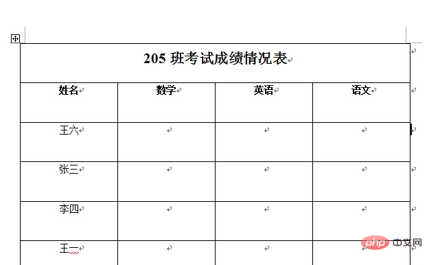 How to display the header in a word table repeatedly on each page