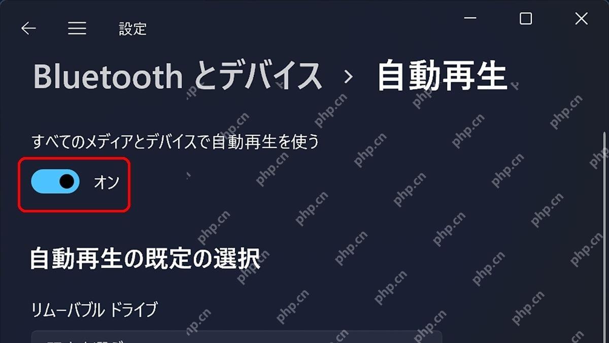 Win11 自动播放页为可移动驱动器设置默认动作