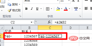 Quel est le symbole de connexion de texte dans Excel ?