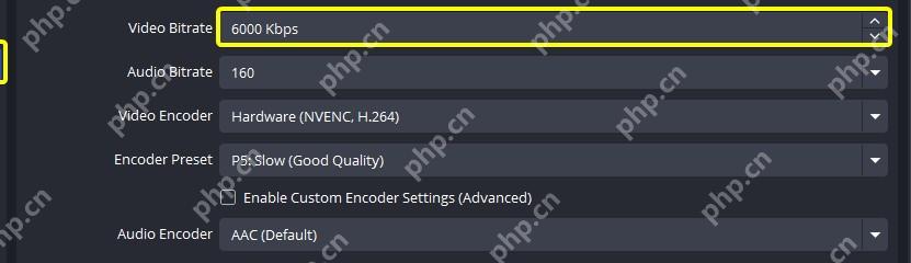 OBS Studio Output 简单模式显示 Video Encoder 为 Hardware NVENC H264