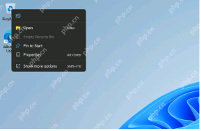 win11鼠标右键怎么改成传统菜单_win11鼠标右键经典菜单恢复教程 - php中文网